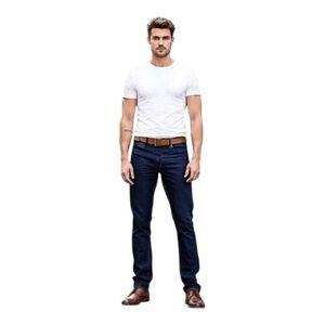 Adriano Goldschmied Men's "The Matchbox" Slim Straight Blue Jeans Size 32x34